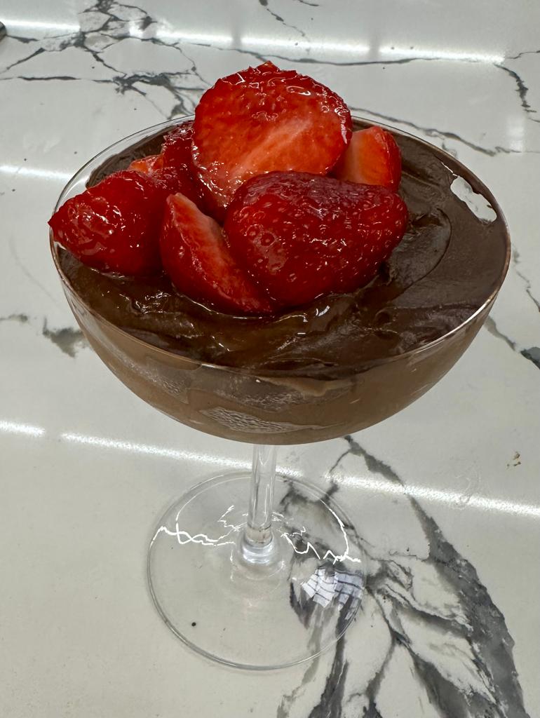 PlantBased Avocado Chocolate Mousse Flower Chef Foods